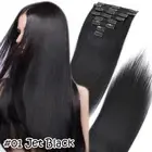 Clip In Human Hair Extensions Full Head 100% Real Remy Hair Balayage Ombre Wefts