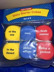 Soft Foam Story Starter Cubes Learning Resources Set of 6 NEW
