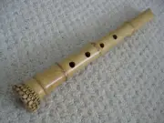 New 1.3 Shakuhachi w. Root End & Nature mouthpiece. Zen Pentatonic Flute - NICE!