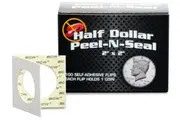 BCW Peel-n-Seal Paper Flips Adhesive Half Dollar (2 x 2) (100 Flips Per Box)