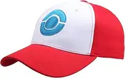Ash Ketchum Cosplay Hat，Splicing Sun Hat Youth Hat for Boys Snapback Hat for Girls Kids Embroidery Baseball Cap