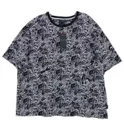 NWT TED BAKER Black White All Over Paisley Print T-Shirt Tee Size 7 - 3XL