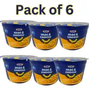 Kraft Mac & Cheese Original Flavor, Microwaveable Macaroni and Cheese Cups 6pk