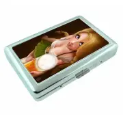 German Pin Up Girls D4 Silver Metal Cigarette Case RFID Protection Wallet