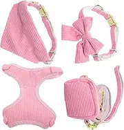 NOLITOY Adjustable Dog Harness Leash Kit Soft Material Vest Harness for Dogs Pet Safety Belt
