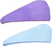 NULYLU Water-Absorption Hair Cap Fast Drying Hair Towel Wrap for Girls Bath Towels