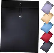 Tofficu Document Organiser Envelope Office Supplies Set Large Capacity Folders Button Closure Paper Storage Bag