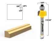 1/8" Radius Cove Edge Forming Router Bit - 1/4" Shank - Yonico 13151q
