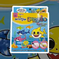 在飛比找蝦皮購物優惠-韓國代購PINKFONG 鯊魚寶寶碰碰狐免烤膠畫玻璃貼