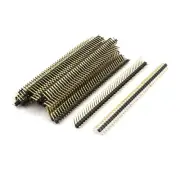 25Pcs 2.54mm Pitch 90 Degree 1x40 40Pin Male Pin Header Connector