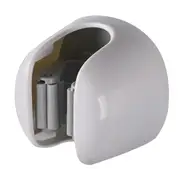 Mop Holder Wall Mount No Drilling Secure Fixation Anti Falling Mop Broom Hanger for Bathroom Kitchen Balcony Gray White