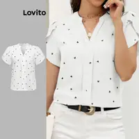在飛比找蝦皮商城優惠-Lovito 女款優雅心形心型襯衫 L80ED004