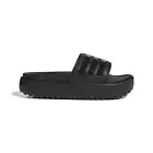 adidas Adilette Women's Platform Slides Comfy Padded Slip On Black Size 9