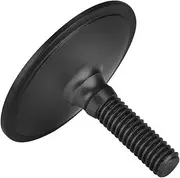 Headset Top Cap, Lightweight Top Cap with Red Black Fork Tube Cover Stem Spacer Alluminum Alloy (Black)