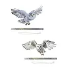 Flying Owl Statue Bird Scarecrow Bird Repellents for Porch Patio Farmhouse