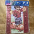 Welcome Fall Scarecrow New Decorative Garden Flag