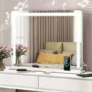 31.5" Vanity Makeup Mirror w/ Smart Touch Control & Wireless Charger Light Unit