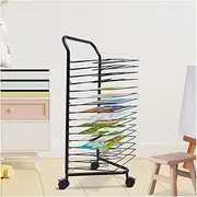 Art Drying Rack,16 Shelves Cart for Painting Paper Craft Paint Artwork Wire Rack Storage,Home and Art School Drying Rack