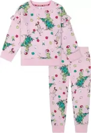 DR. SEUSS GRINCH TODDLER PRINTED SWEATSHIRT & JOGGER PINK SIZE 3T [CHR8]