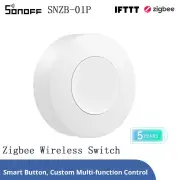 SONOFF SNZB-01P Zigbee3.0 Wireless Smart Switch Custom Button Action Two-way Control Smart Scene Control With Alexa Goog