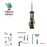 Nut Feeder Squirrel-Proof Bird Feeder for Nuts and Fruit, Two Meshes