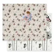 JumpOff Jo - Large Waterproof Foam Padded Play Mat for Infants, daisy bug