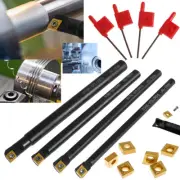 Lathe Boring Bar Turning Tool Set S06K/S07K/S08K/S10K-SCLCR06 Lathe qrIkM D2S
