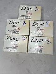 DOVE Bar Soap Go Fresh Burst Nectarine & White Ginger Hydrating Lotion 5 Bars