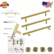 Durable 30-Piece Stainless Steel Cabinet Handles - 5-Inch Brushed Brass