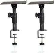 Gator Frameworks Desktop Clamp-On Studio Monitor and Speaker Stand - Set of 2