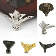 4pcs Antique Corner Protector Box Wood Case Decorative Feet Leg Corner Bracket