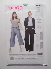 BURDA 6436 MISSES WIDE LEG TROUSERS Sewing Pattern Sizes 8 - 18 Skill: AVERAGE