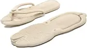 [XUEMML] Flip Flop Slippers Women And Men For Summer,Air Travel Ultra-Lightweight Hotel Pool Gym Bath Beach Non-Slip Folding Flip-Flops Shower Slides Shoes Sandals(Beige,37/38 EU)