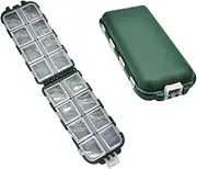 Mipcase 2 Pcs Fishing Tackle Storage Boxes Organizer Case for Bait Hooks and Accessories Portable Design for Fishing Backpack Travel