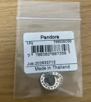 Pandora Logo and Heart Bands Spacer Charm 799035C00