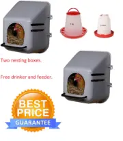 Poultry nesting box / laying box for large breeds