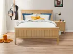 Durham Full Panel Bed Frame - Double / Natural