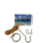 Hook and Ring Toss Games Outdoor Indoor Games-Hardware Nylon String Ring...