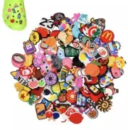 100 Mixed Crocs Charms Lots Different Pins Unisex New Without Tag