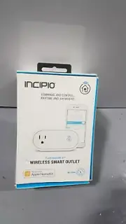 Incipio CommandKit Wireless Smart Outlet Adapter, WiFi Enabled Smart Home - A4