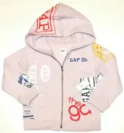 $145 GAP Logo limited rare women xl Zip og varsity Hoodie polo light pink Top