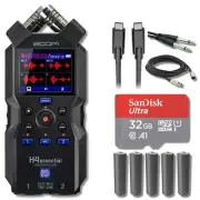 Zoom H4essential 4-Track 32-Bit Float Portable Audio Recorder with 32GB microSD