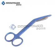 Lister Bandage Scissors 5.5" Blue Color Surgical Instruments Stainless Steel