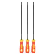 3PCS Chainsaw File 5/32" High Carbon Steel Round Rasp w Plastic Handle
