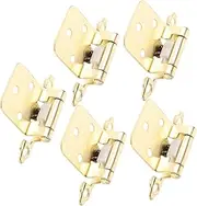 AKOOSY 5pcs Hinges Cafe Hinge Spring Loaded Door Hinges Hinge for Wood Trailer Cabinet Hinges Cabinet Hinges Semi-Concealed Hinges Cabinet Soft Close Hinges Steel Plate Coffee