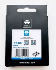 Sirui Quick Release Plate TY-60 Arca-Type Pro Quick Release Plate for G20 / K20