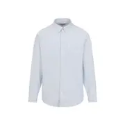 [Carhartt Wip] Carhartt Wip-Light Blue Ls C-Logo Cotton Shirt-Uomo L STAND