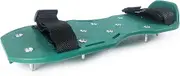 QWORK Gunite Spiked Shoes With 3/4” Short Spikes Perfect For Epoxy Floor, Overlays, Cover Installation, Green Color (Pair)