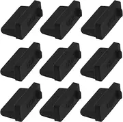 EMSea 50Pcs Silicone USB A Type Female Anti Dust Cover Protector Plugs Stopper Cover Accessories for PC Laptop Digital Camera Scanner 13x7.5x6mm Black