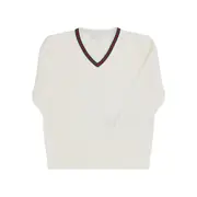 [Gucci] Gucci V-neck Jumper 10 A WHITE